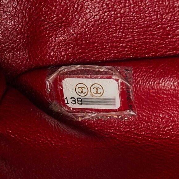 Chanel Red 2.55 Reissue Quilted Classic Patent Leather 227 Jumbo Flap Bag - Picture 5 of 12
